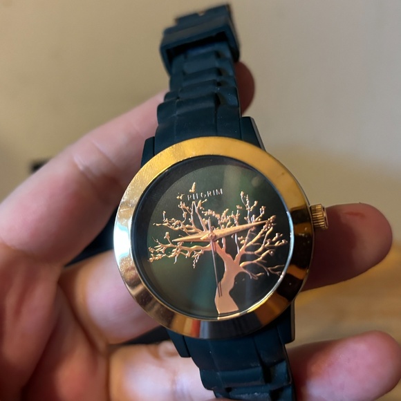 Pilgrim green and gold Tree of life wrist watch EUC - Picture 6 of 8